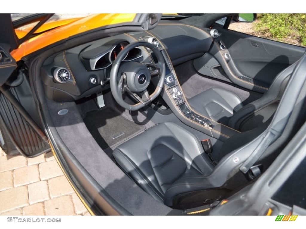 Carbon Black Interior 2015 McLaren 650S Spyder Photo #111632630