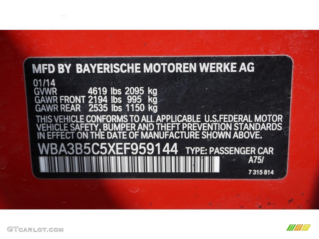 2014 3 Series 328i xDrive Sedan - Melbourne Red Metallic / Black photo #34