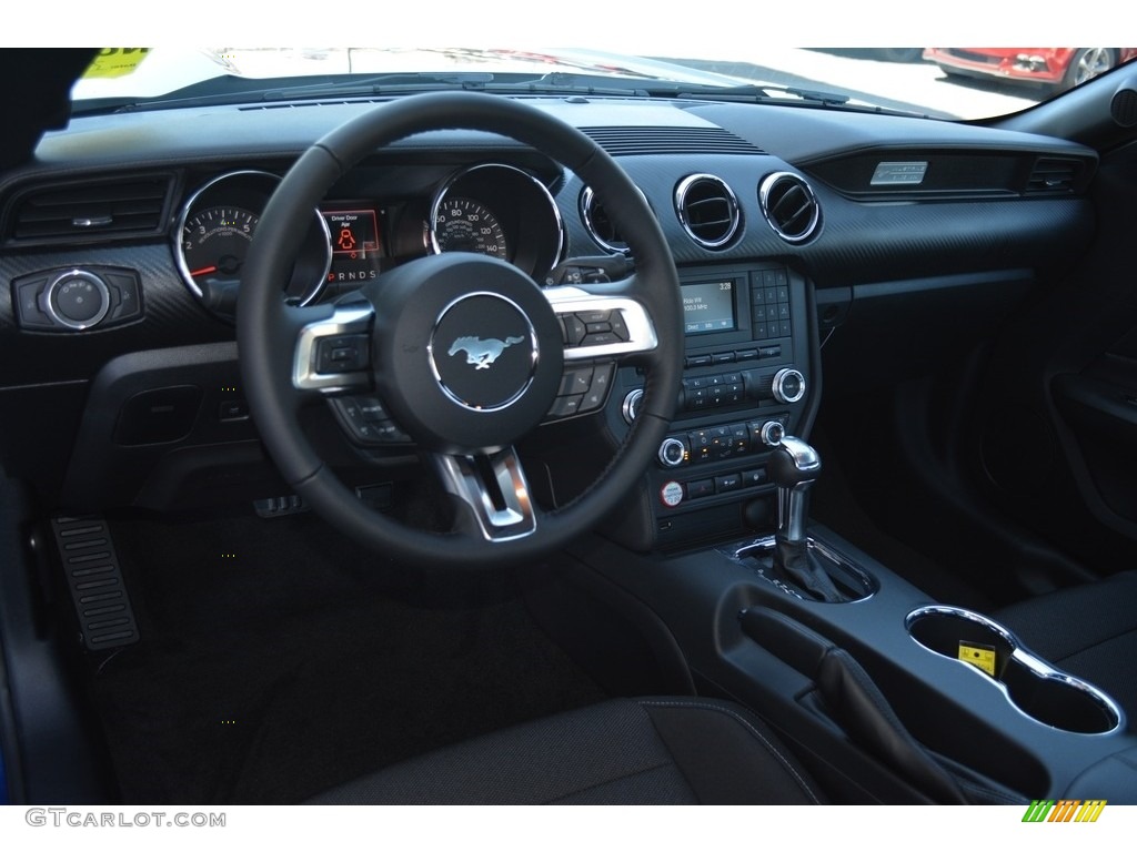 2016 Mustang V6 Coupe - Deep Impact Blue Metallic / Ebony photo #7