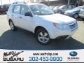 Satin White Pearl 2012 Subaru Forester 2.5 X