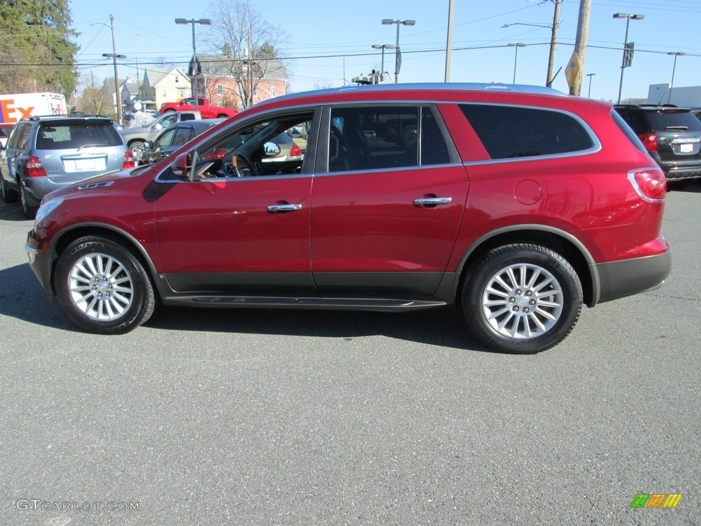 2009 Enclave CXL AWD - Dark Crimson Metallic / Ebony Black/Ebony photo #9