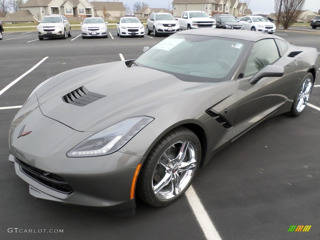 Shark Gray Metallic 2016 Chevrolet Corvette Stingray Coupe Exterior Photo #111639761