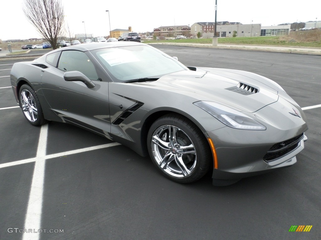 Shark Gray Metallic 2016 Chevrolet Corvette Stingray Coupe Exterior Photo #111639821