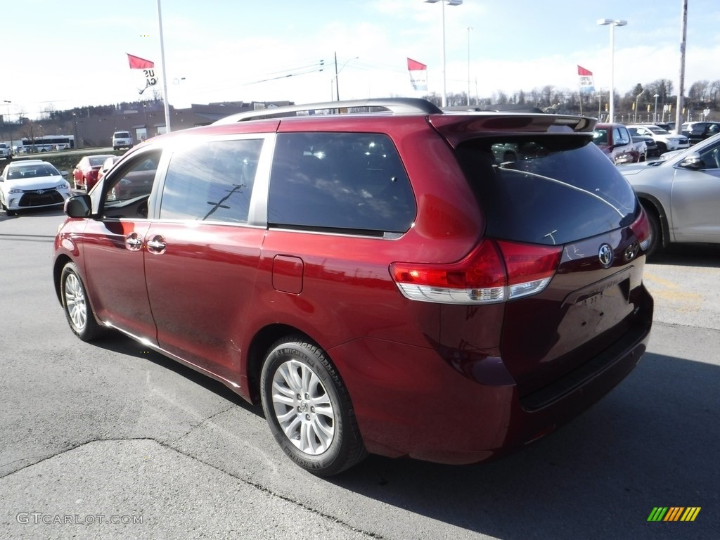 2012 Sienna XLE - Salsa Red Pearl / Bisque photo #7