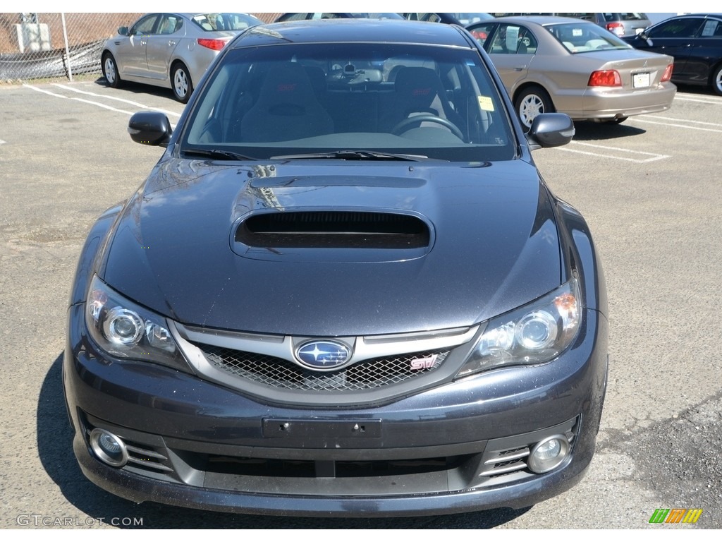 2008 Impreza WRX STi - Dark Gray Metallic / Carbon Black/Graphite Gray Alcantara photo #2