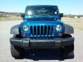 2009 Deep Water Blue Pearl Jeep Wrangler Unlimited X 4x4  photo #3