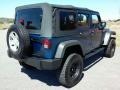2009 Deep Water Blue Pearl Jeep Wrangler Unlimited X 4x4  photo #7