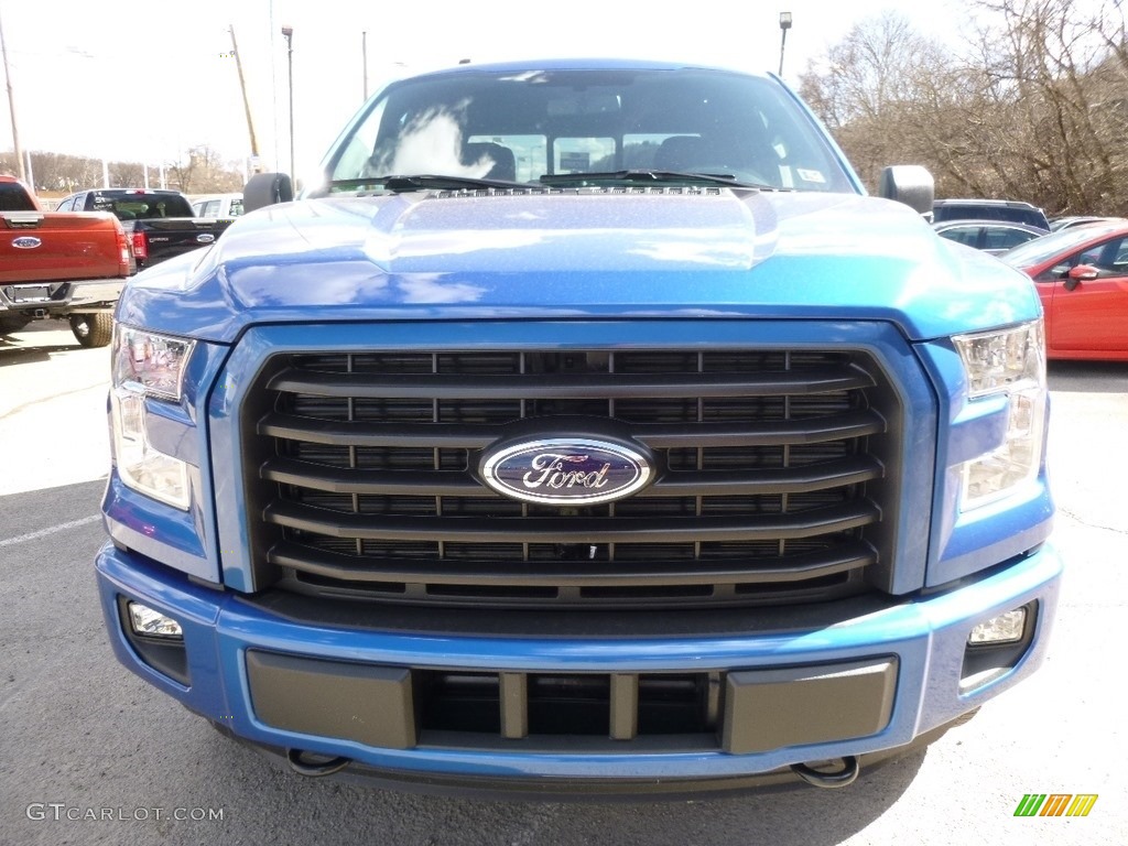 2016 F150 XLT SuperCab 4x4 - Blue Flame / Black photo #8