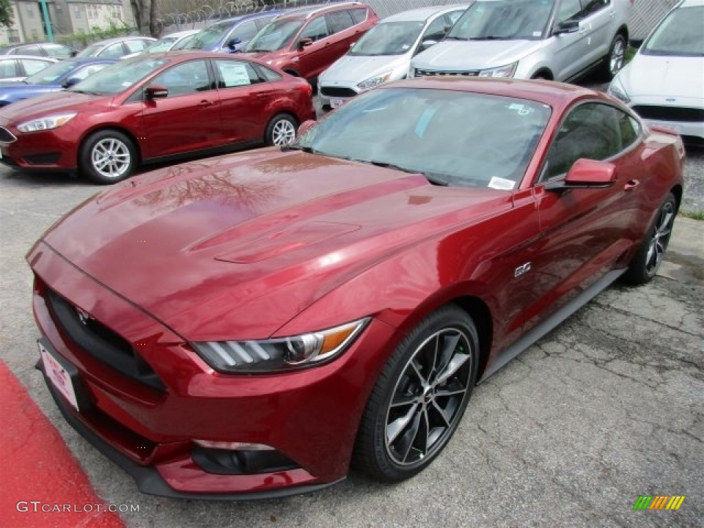 2016 Mustang GT Coupe - Ruby Red Metallic / Ebony photo #2