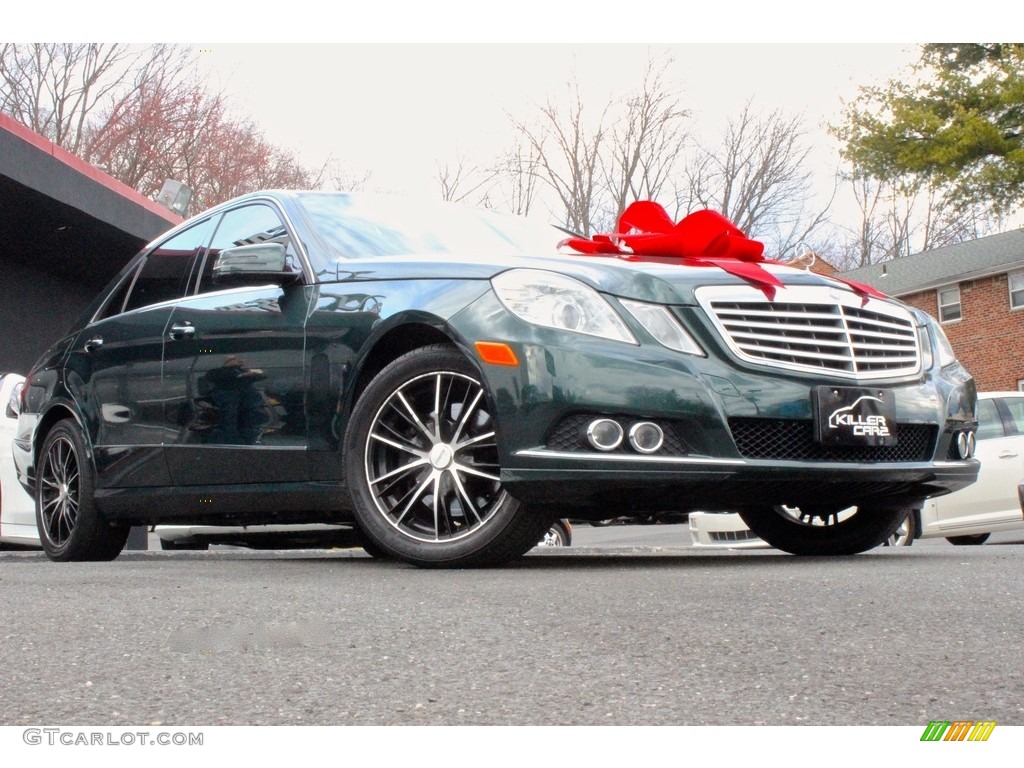 2010 E 350 4Matic Sedan - Jade Green Metallic / Almond Beige photo #12