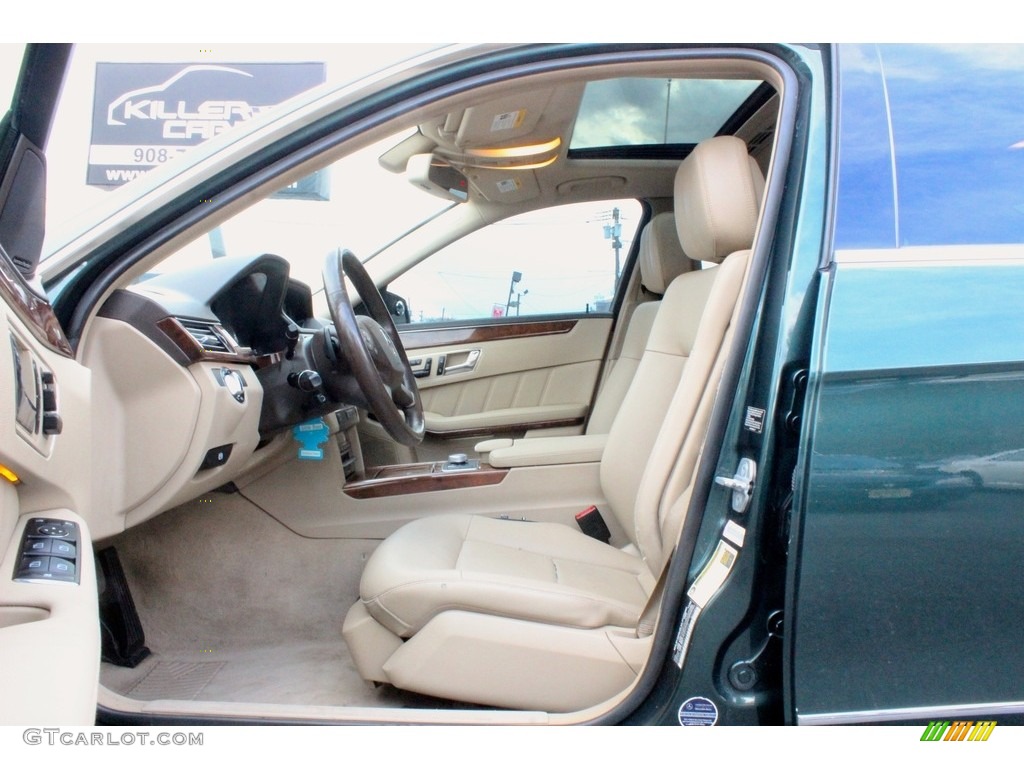 2010 E 350 4Matic Sedan - Jade Green Metallic / Almond Beige photo #15