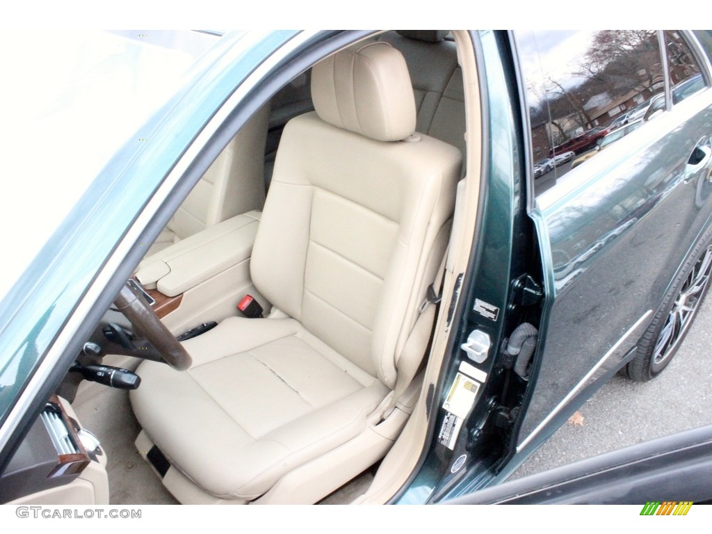 2010 E 350 4Matic Sedan - Jade Green Metallic / Almond Beige photo #17