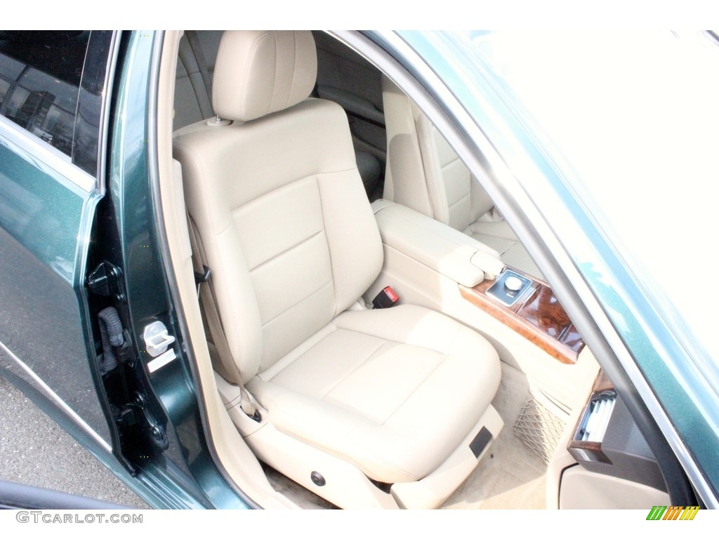 2010 E 350 4Matic Sedan - Jade Green Metallic / Almond Beige photo #29