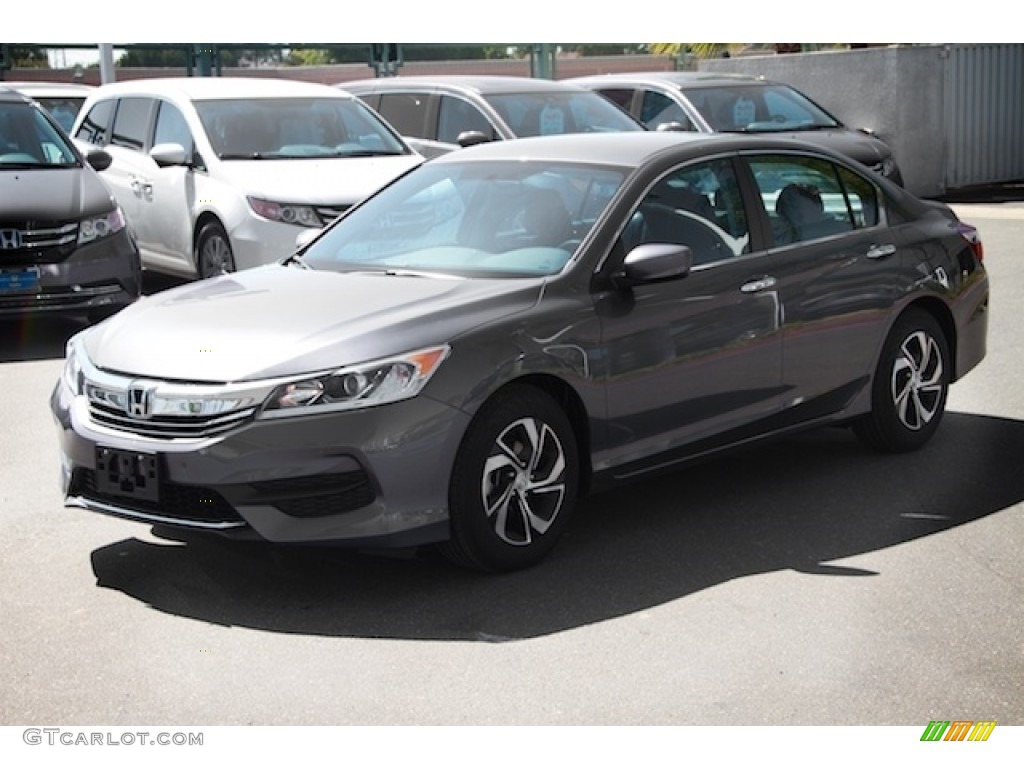 2016 Accord LX Sedan - Modern Steel Metallic / Black photo #8