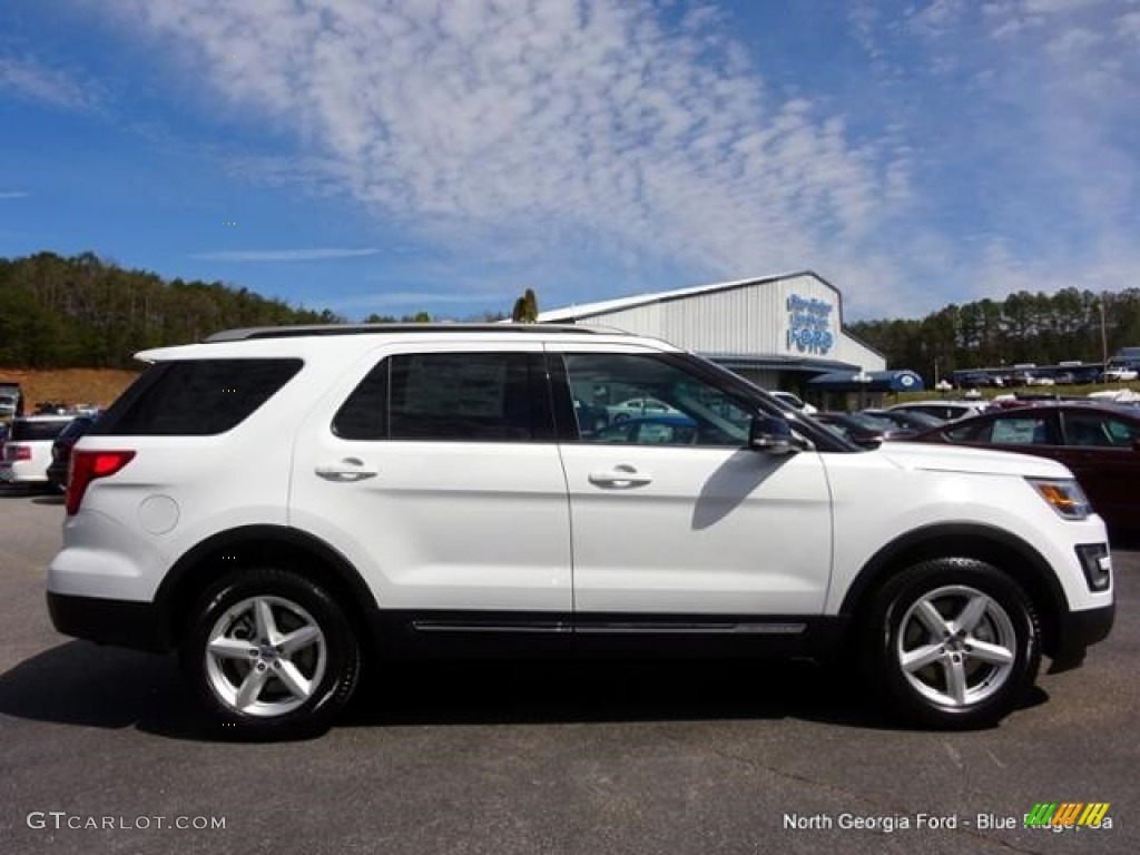 2016 Explorer XLT 4WD - Oxford White / Ebony Black photo #6