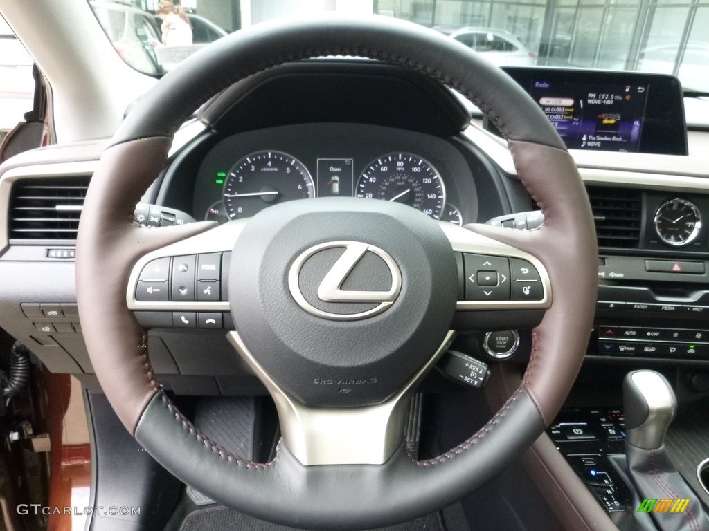 2016 Lexus RX 350 AWD Noble Brown Steering Wheel Photo #111661952