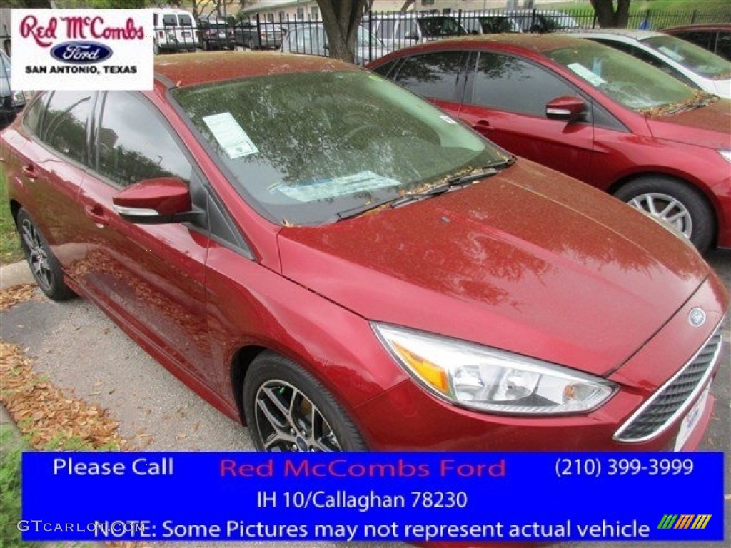 2016 Focus SE Sedan - Ruby Red / Charcoal Black photo #1