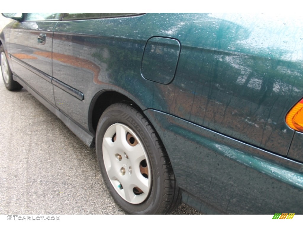 1998 Civic EX Coupe - Cypress Green Pearl / Gray photo #4
