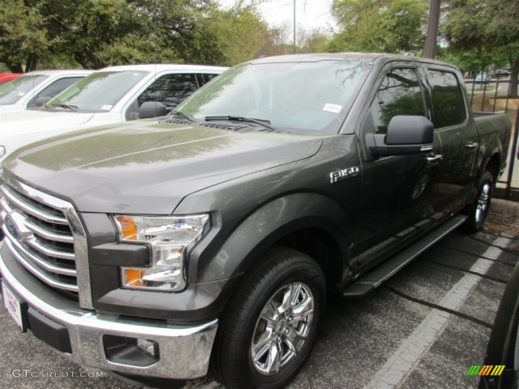 2016 F150 XLT SuperCrew - Magnetic / Medium Earth Gray photo #2