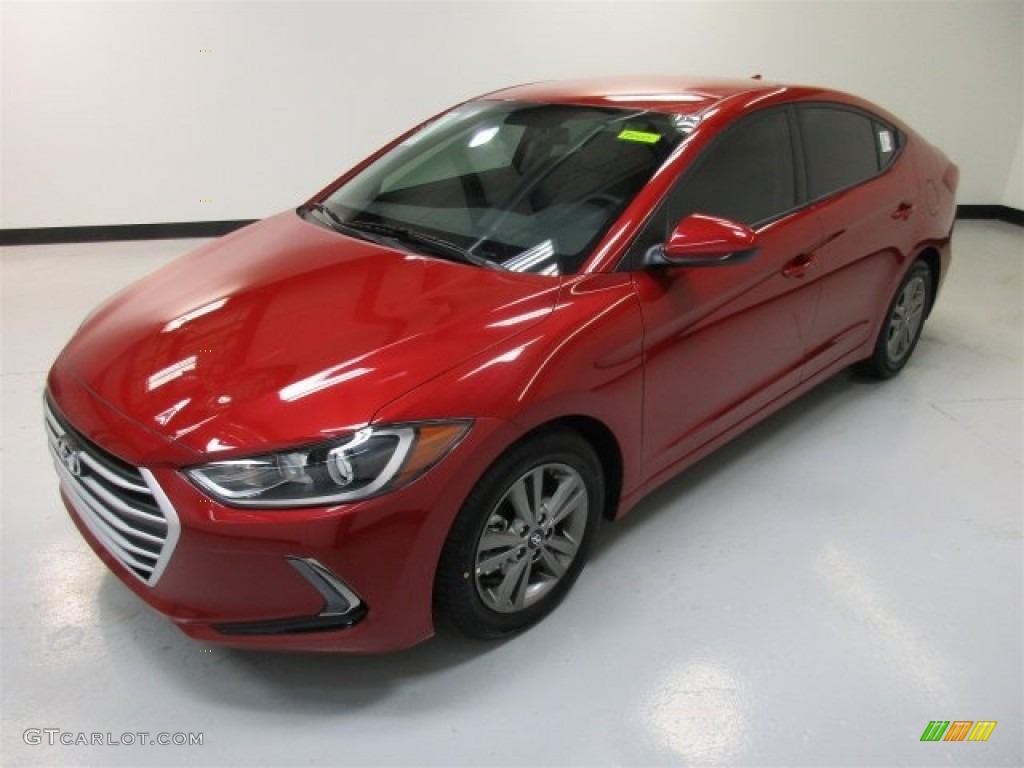 2017 Elantra SE - Red / Gray photo #4