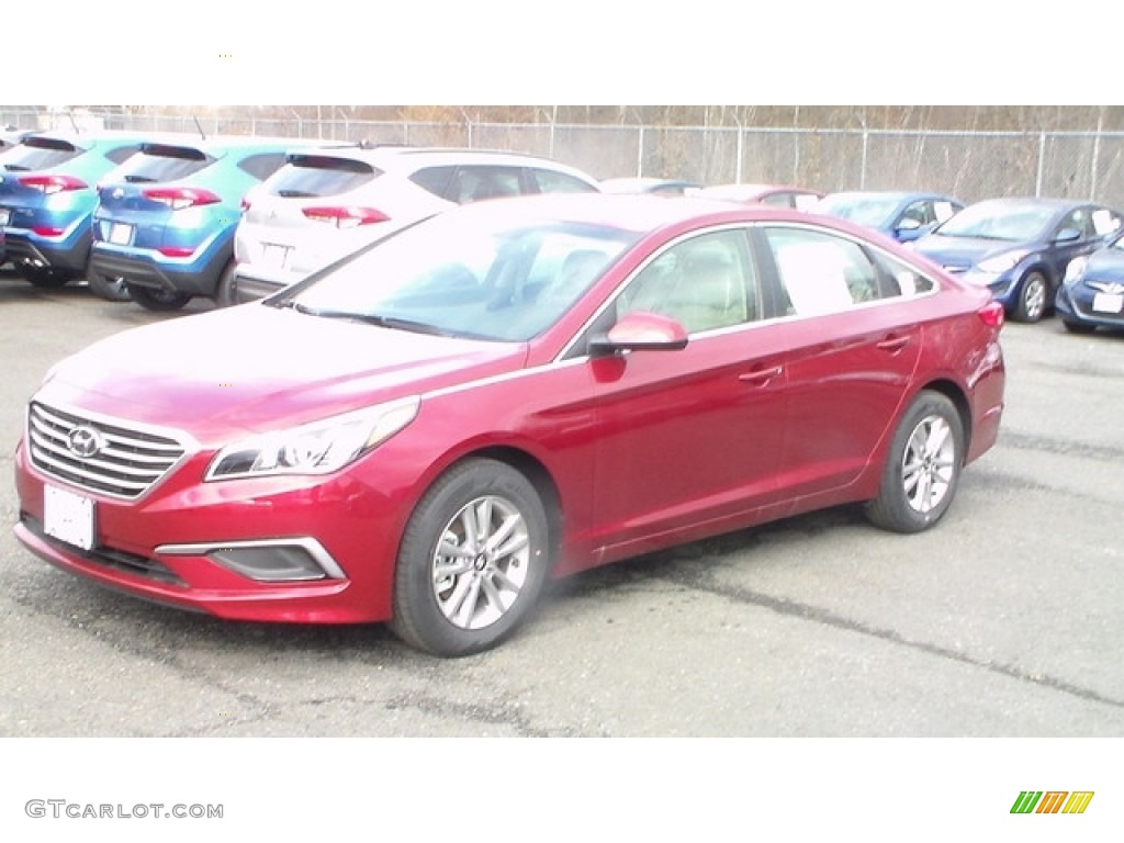 2016 Sonata SE - Venetian Red / Beige photo #1