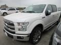 2016 White Platinum Ford F150 Lariat SuperCrew 4x4  photo #2