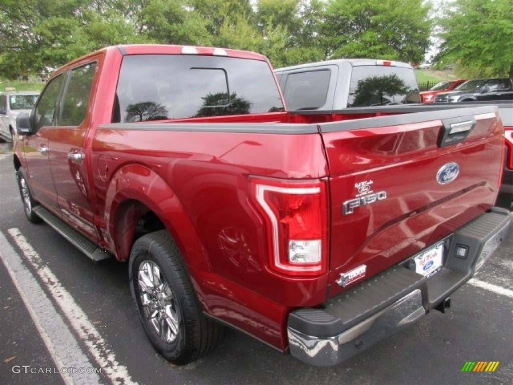 2016 F150 XLT SuperCrew - Ruby Red / Medium Earth Gray photo #5
