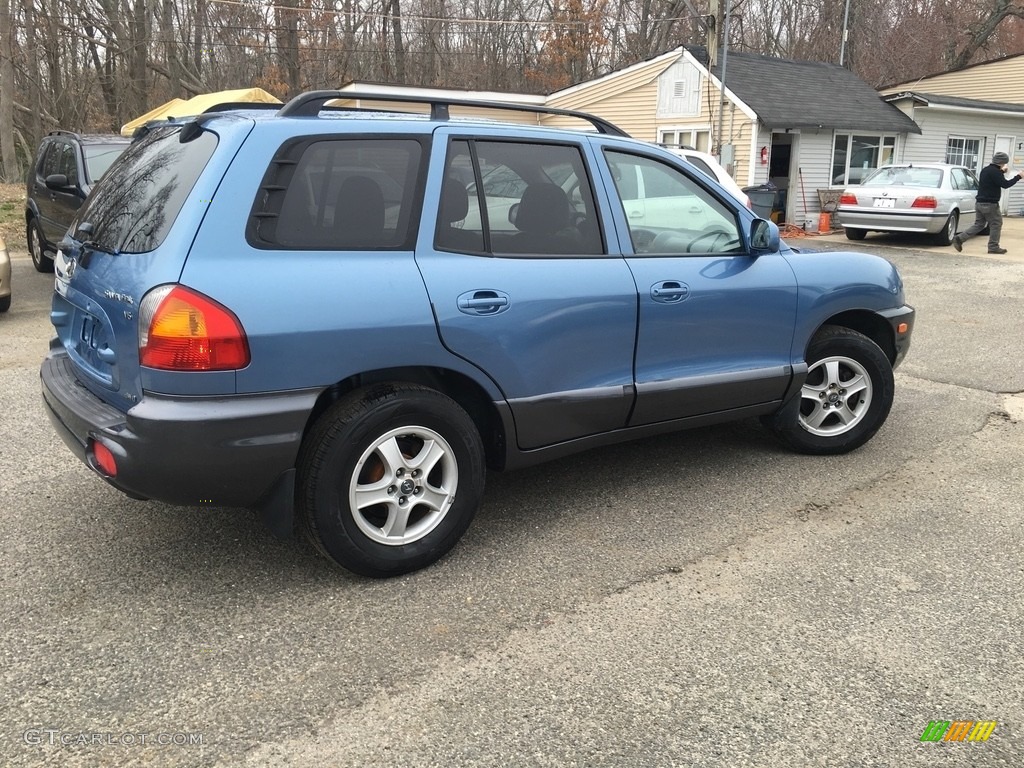 2003 Santa Fe GLS 4WD - Crystal Blue / Gray photo #7