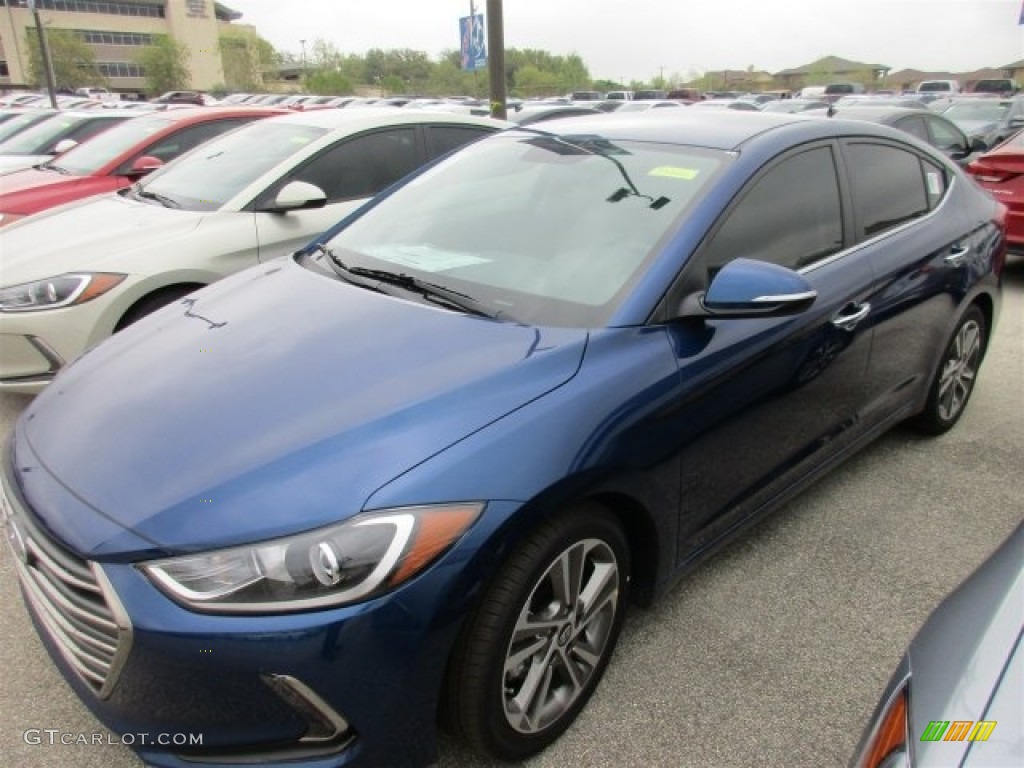 2017 Elantra Limited - Lakeside Blue / Gray photo #2