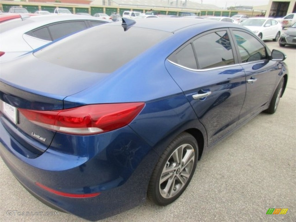 2017 Elantra Limited - Lakeside Blue / Gray photo #7