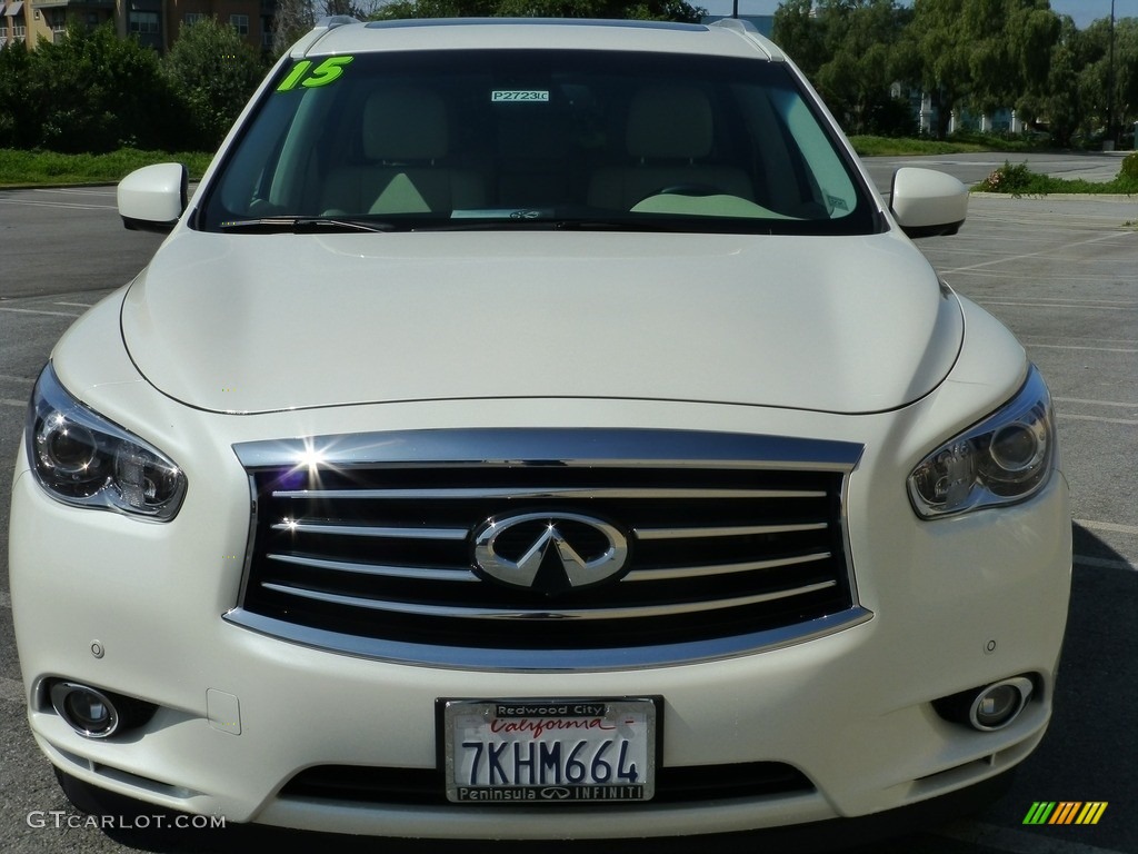 2015 QX60 3.5 AWD - Majestic White / Wheat photo #27