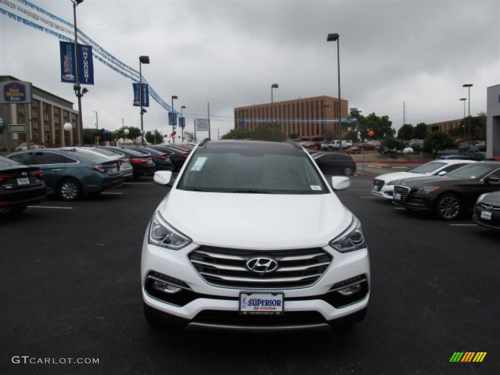 2017 Santa Fe Sport 2.0T Ulitimate - Pearl White / Beige photo #2