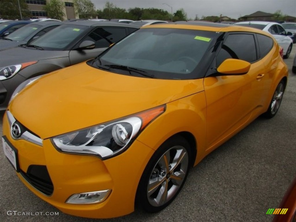 2016 Veloster  - 26.2 Yellow / Black/Yellow photo #2