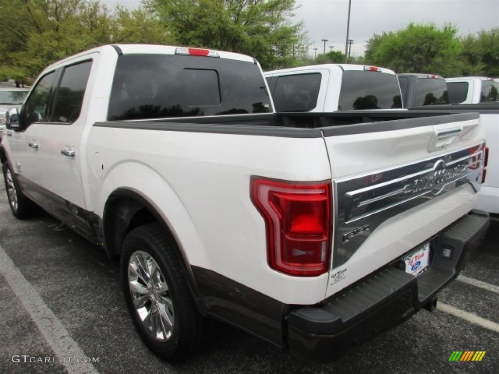 2016 F150 King Ranch SuperCrew - White Platinum / King Ranch Java photo #6