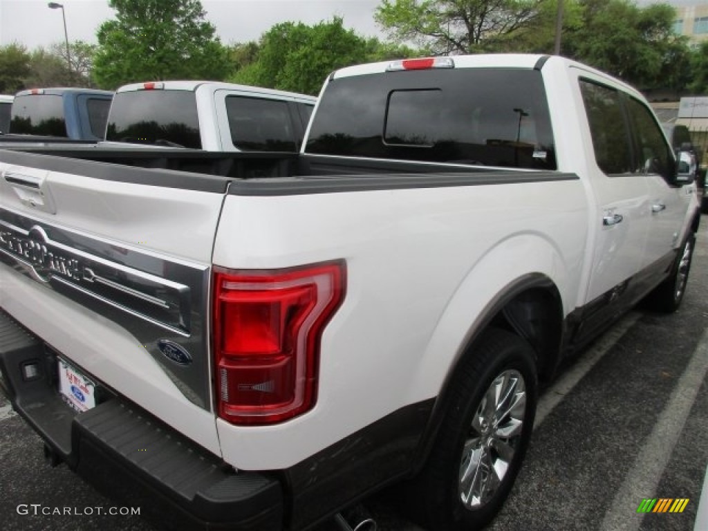 2016 F150 King Ranch SuperCrew - White Platinum / King Ranch Java photo #8