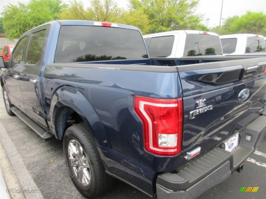 2016 F150 XLT SuperCrew - Blue Jeans / Medium Earth Gray photo #5