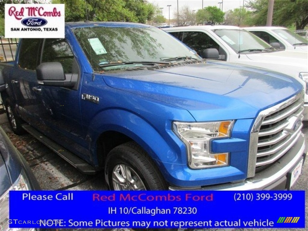 2016 F150 XLT SuperCrew - Blue Flame / Medium Earth Gray photo #1