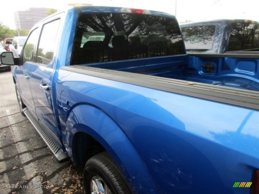 2016 F150 XLT SuperCrew - Blue Flame / Medium Earth Gray photo #5