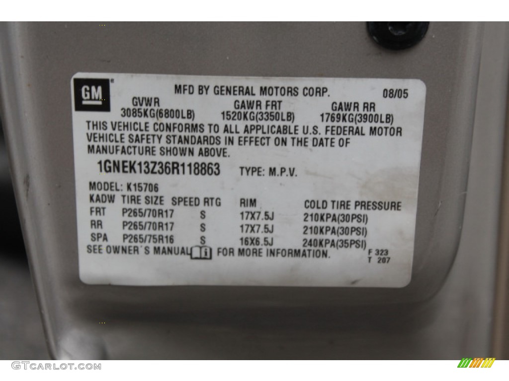 2006 Tahoe Z71 4x4 - Silver Birch Metallic / Tan/Neutral photo #17