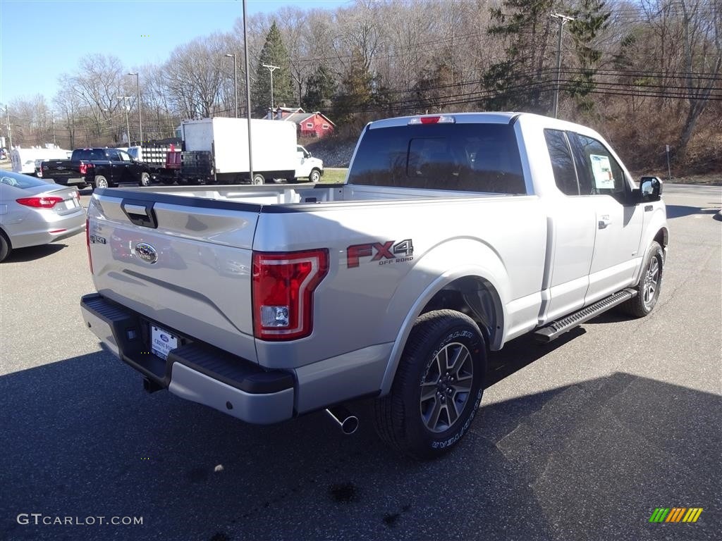 2016 F150 XLT SuperCab 4x4 - Ingot Silver / Black photo #7