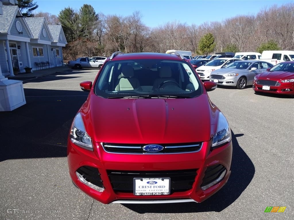 2016 Escape Titanium 4WD - Ruby Red Metallic / Medium Light Stone photo #2