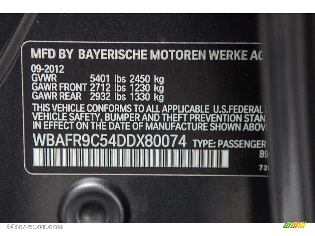 2013 5 Series 550i Sedan - Dark Graphite Metallic II / Oyster/Black photo #21