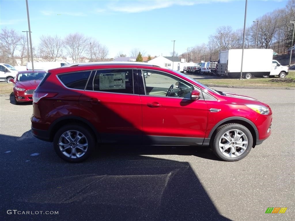 2016 Escape Titanium 4WD - Ruby Red Metallic / Medium Light Stone photo #8