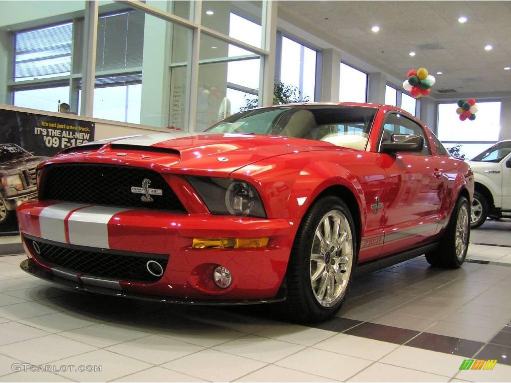 2008 Mustang Shelby GT500KR Coupe - Torch Red / Black photo #1