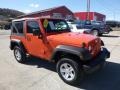 2015 Sunset Orange Pearl Jeep Wrangler Sport 4x4  photo #10