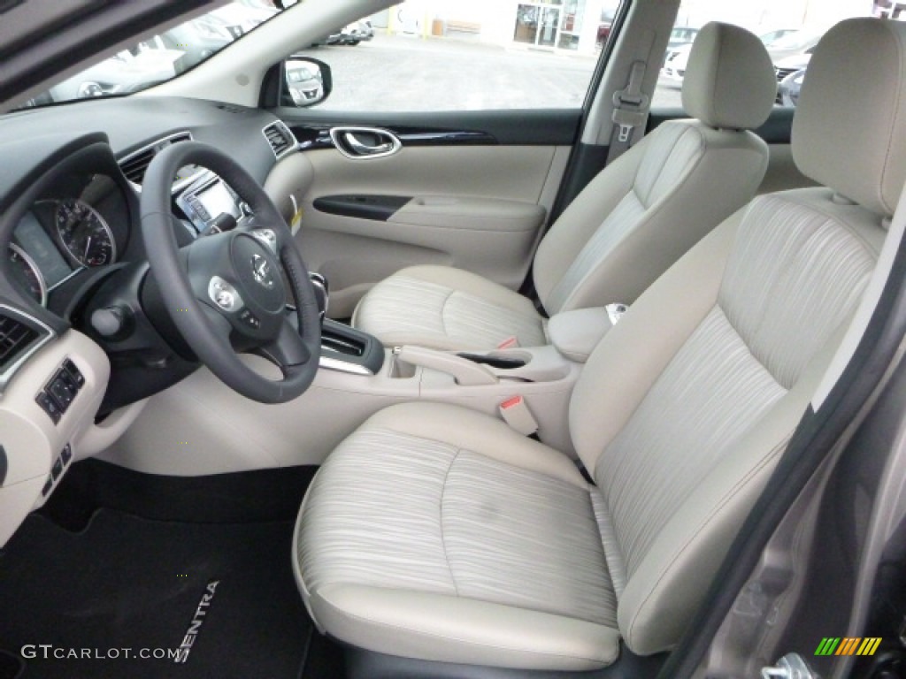 Marble Gray Interior 2016 Nissan Sentra SV Photo #111680627