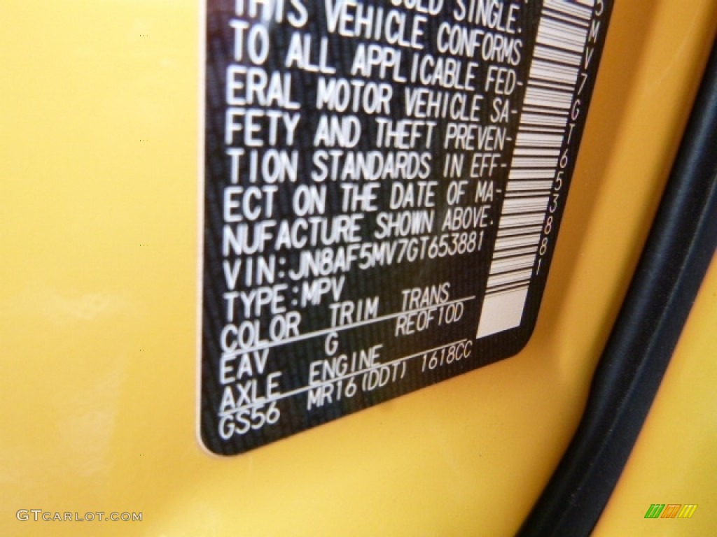 2016 Nissan Juke Stinger Edition AWD Color Code Photos