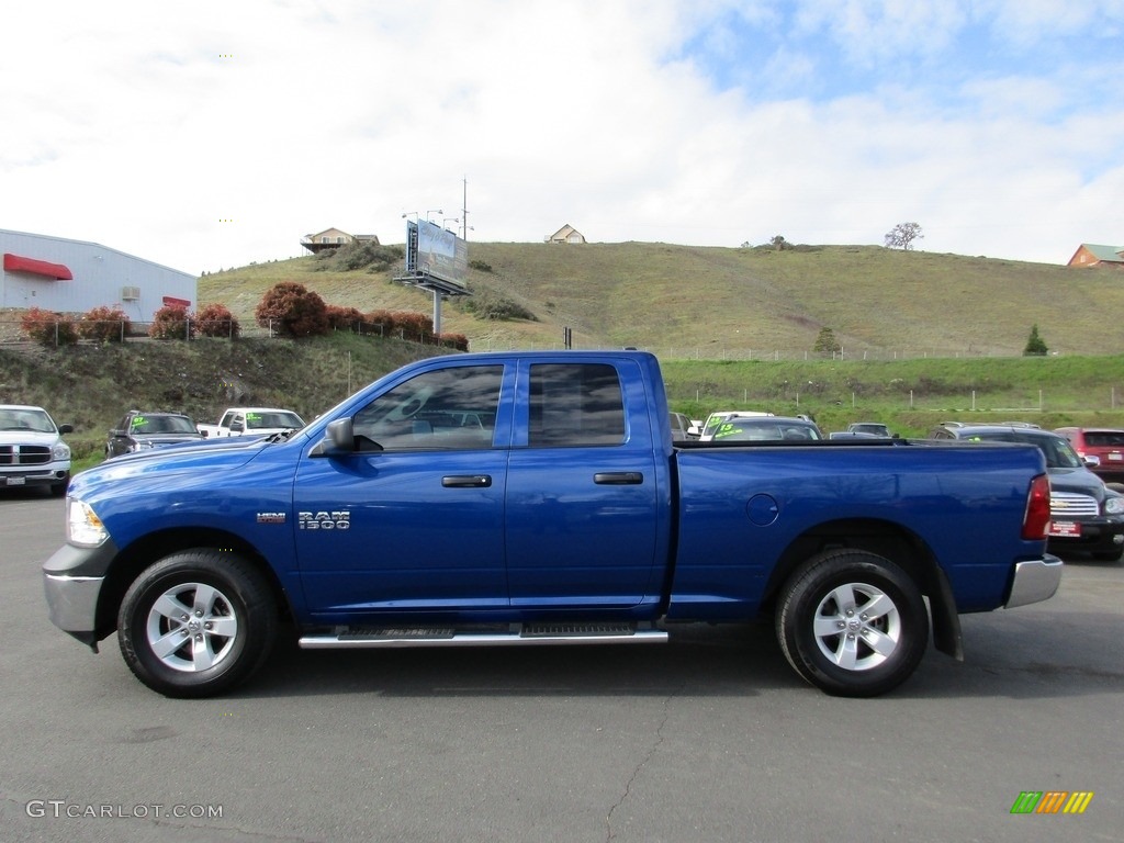 2015 1500 Express Quad Cab 4x4 - Blue Streak Pearl / Black/Diesel Gray photo #4