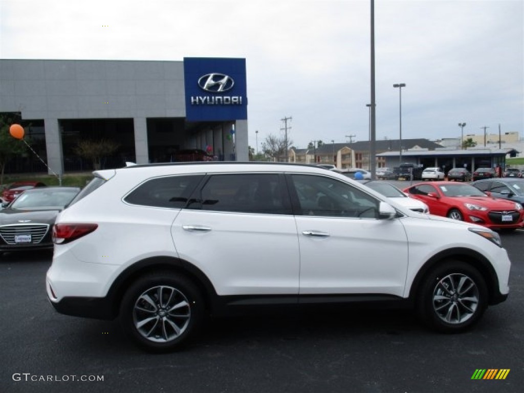 Monaco White 2017 Hyundai Santa Fe SE AWD Exterior Photo #111682692