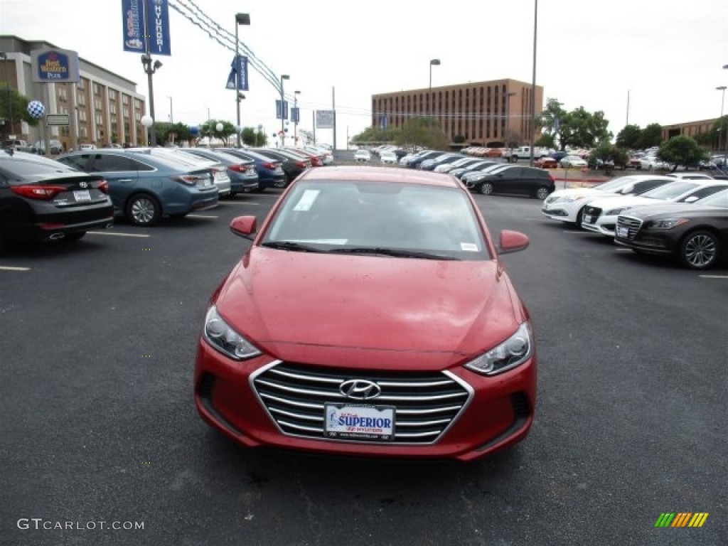 2017 Elantra SE - Red / Gray photo #2